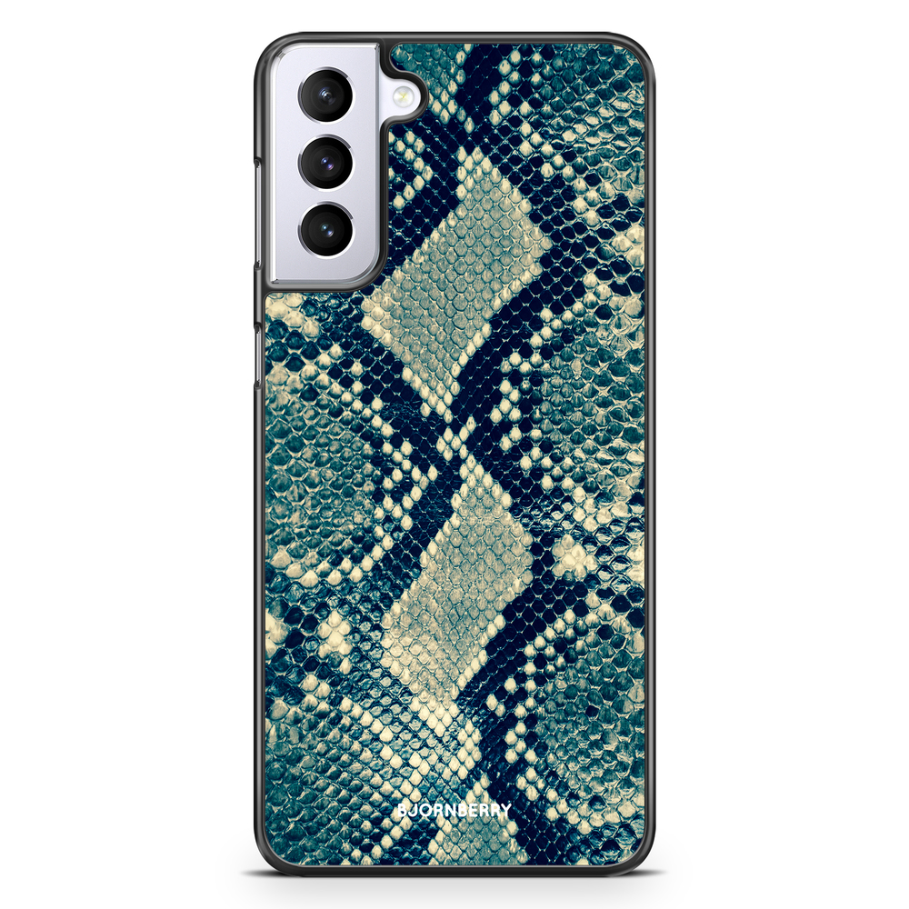 Samsung Galaxy S21 Plus Case - Blue Snakeskin