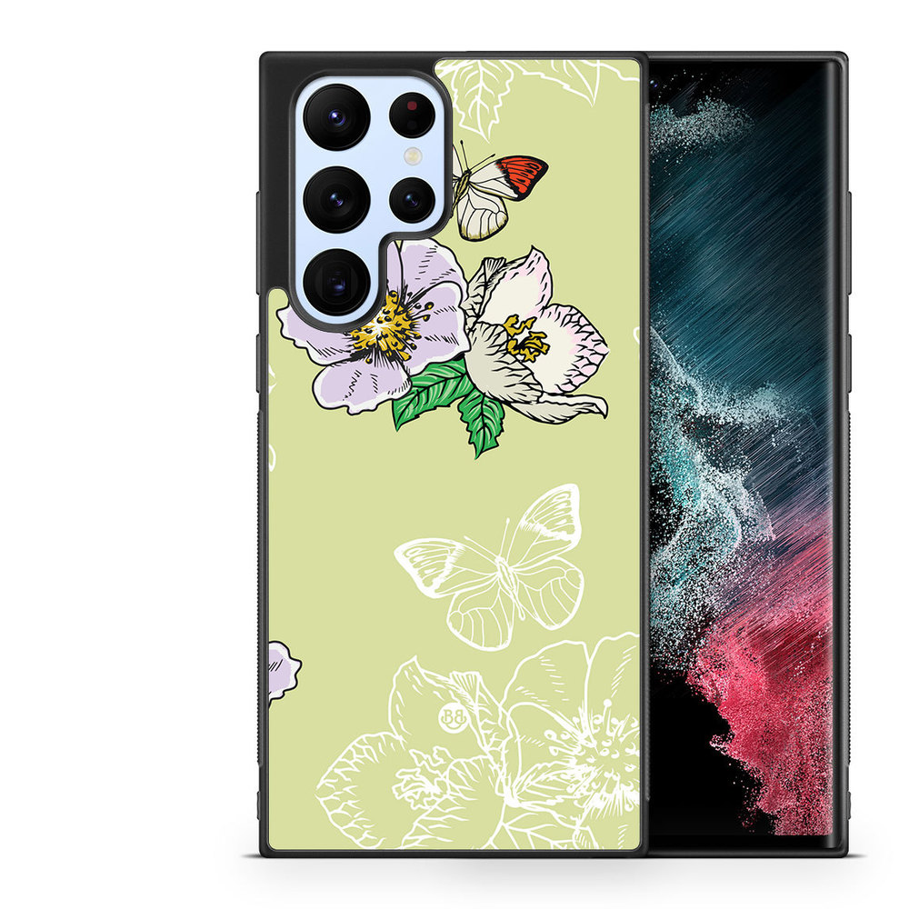 Samsung Galaxy S23 Ultra 5G Skal - Fjärilsblomma