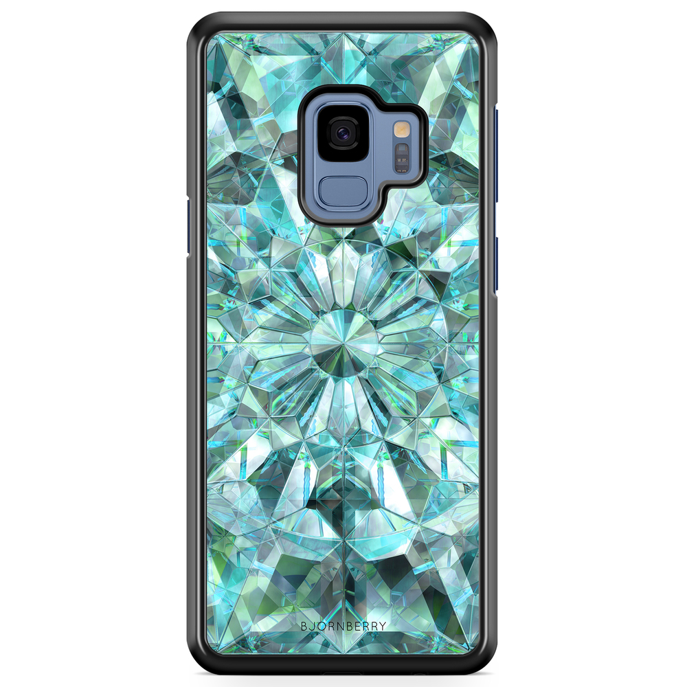 Samsung Galaxy S9 Case - Green Crystals