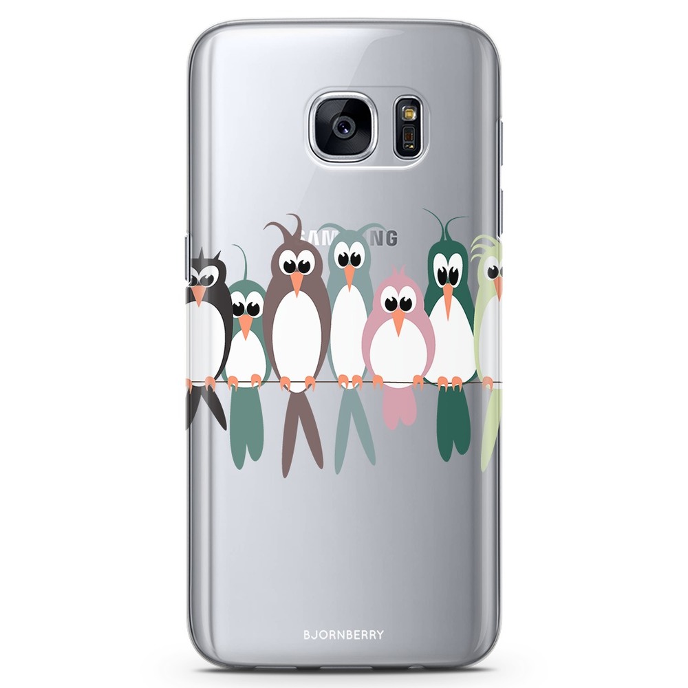 Samsung Galaxy S6 Edge TPU Case - Birds on a string