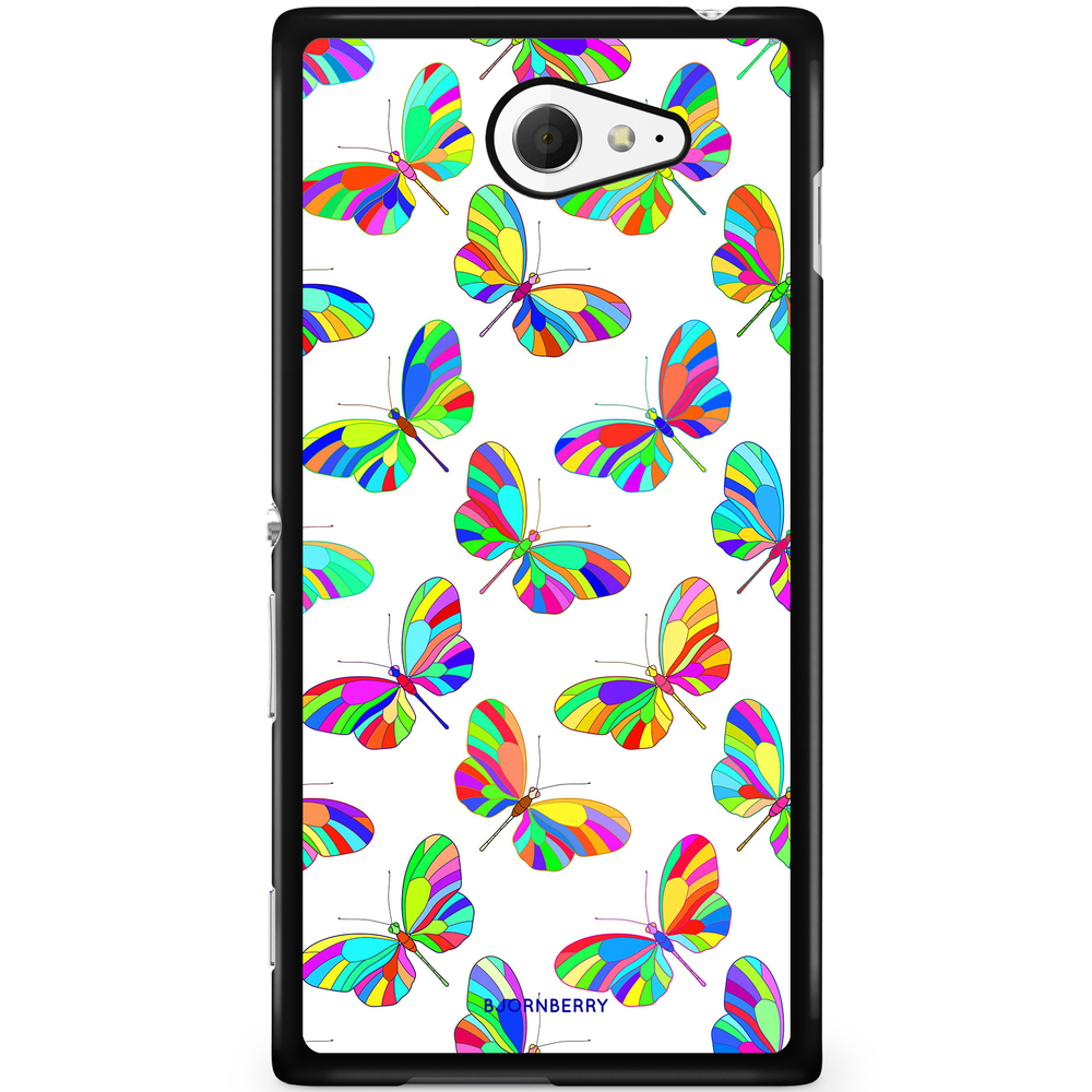 Sony Xperia M2 Aqua Case - Multi Butterflies