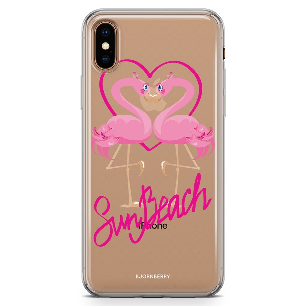 iPhone Xs Max Fashion Case - Sun Beach Flamingo