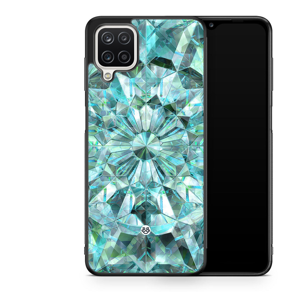 Samsung Galaxy A12 Case - Green Crystals