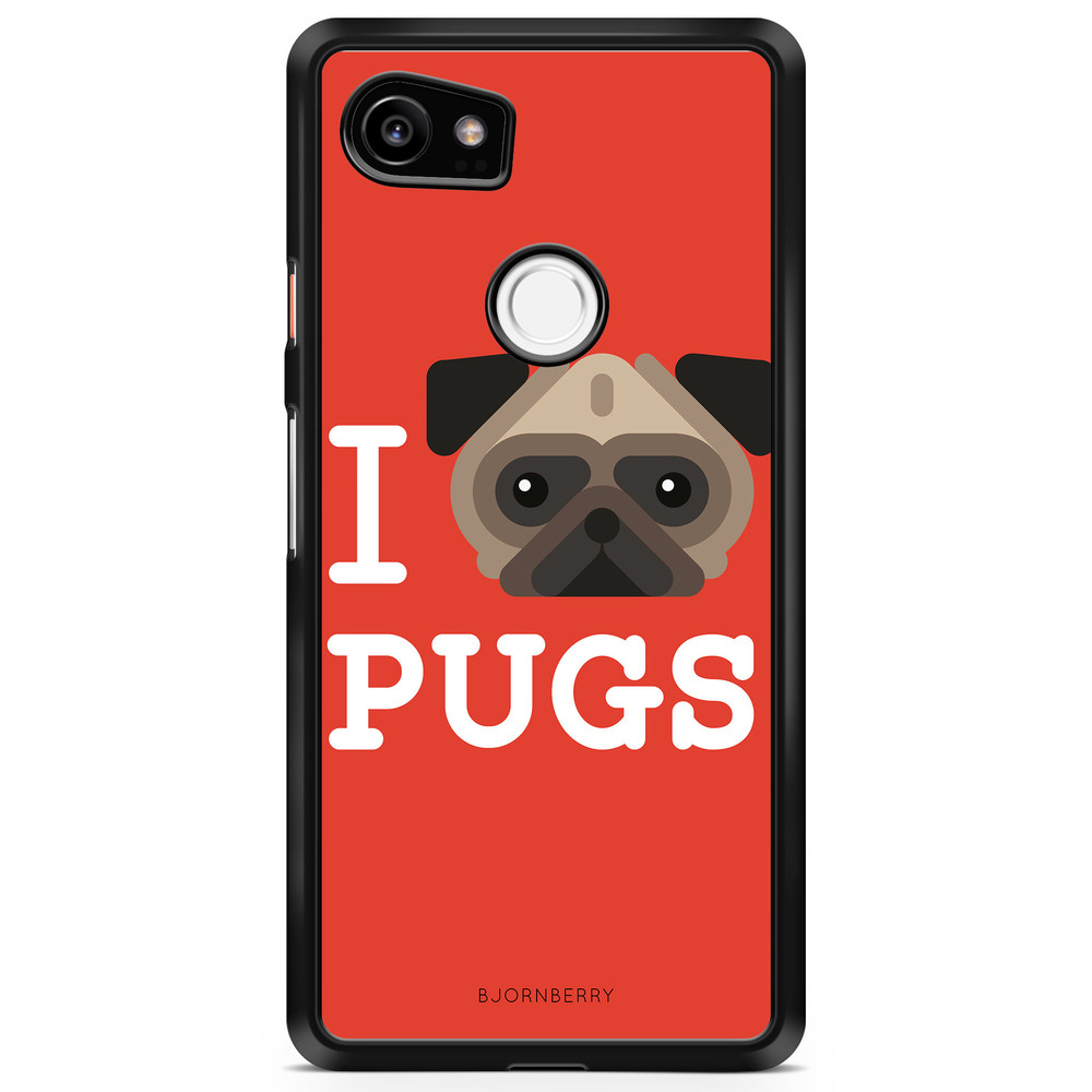 Google Pixel 2 XL Case - I Love Pugs