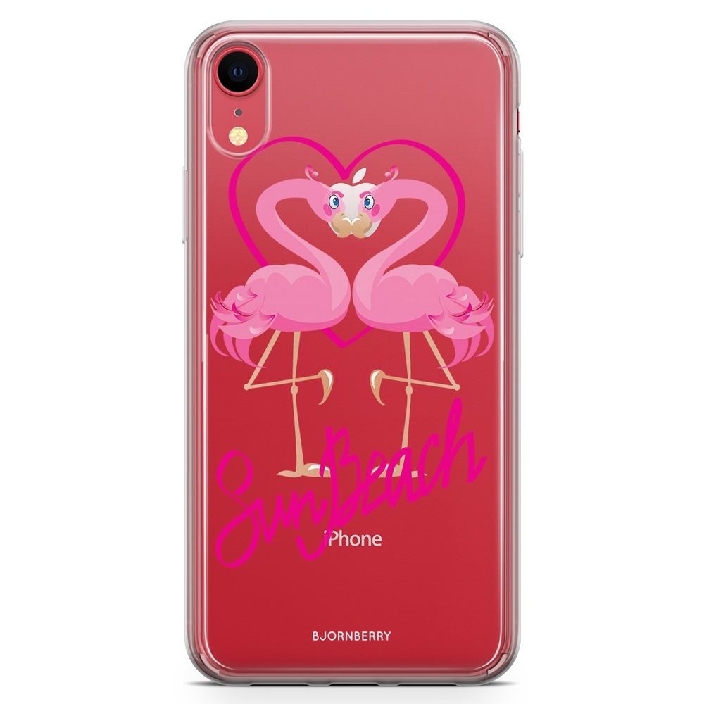 iPhone XR Fashion Case - Sun Beach Flamingo