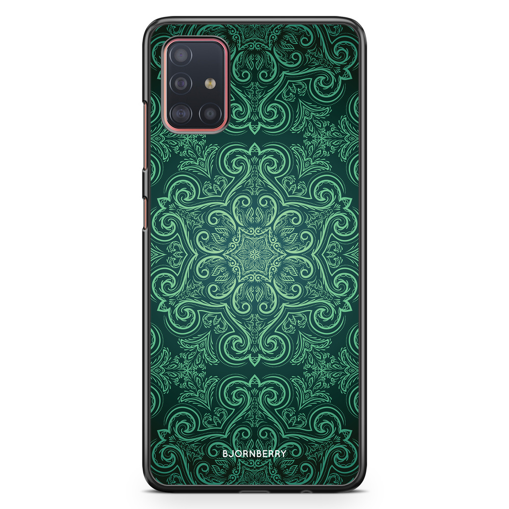 Samsung Galaxy A51 Case - Green Retro Pattern
