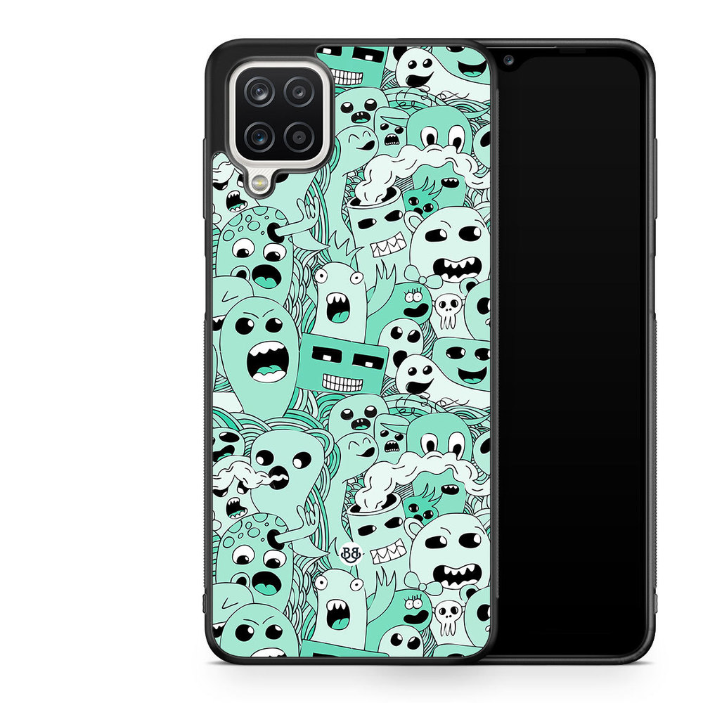 Samsung Galaxy A12 Case - Spökmönster