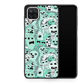 Samsung Galaxy A12 Case - Spökmönster