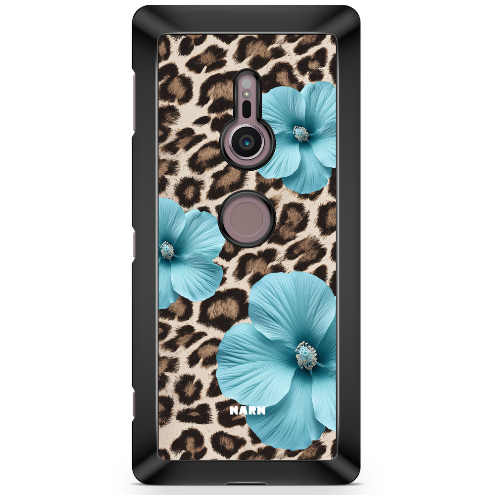 Sony Xperia XZ2 Case  - Hibiscus Era - Turquoise Leopard