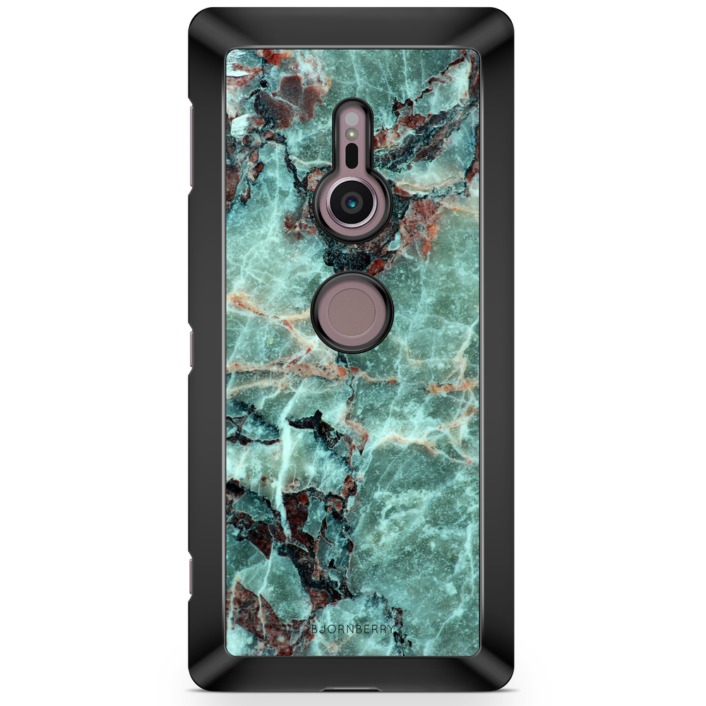 Sony Xperia XZ2 Case  - Green Marble