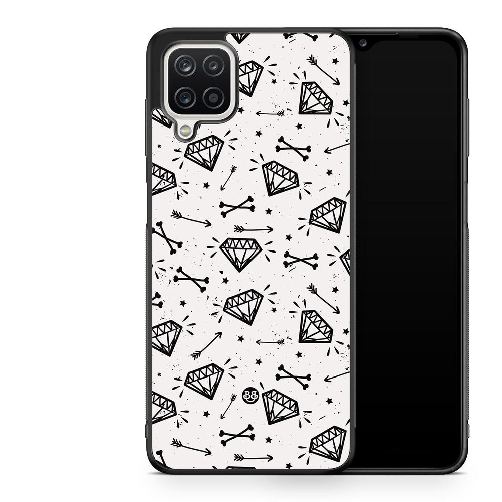 Samsung Galaxy A12 Case - Diamond Pattern
