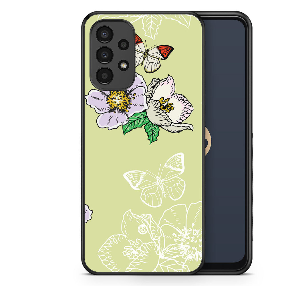 Samsung Galaxy A13 Case - Butterfly Flower