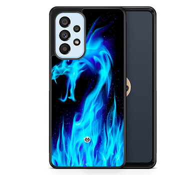 Samsung Galaxy A53 5G Case - Blue Flames Dragon