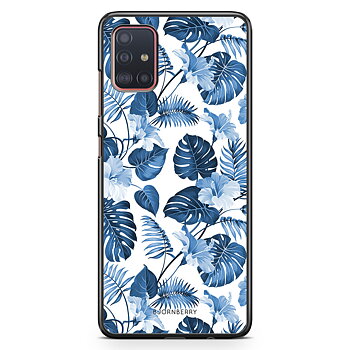 Samsung Galaxy A51 Skal - Blå Blommor