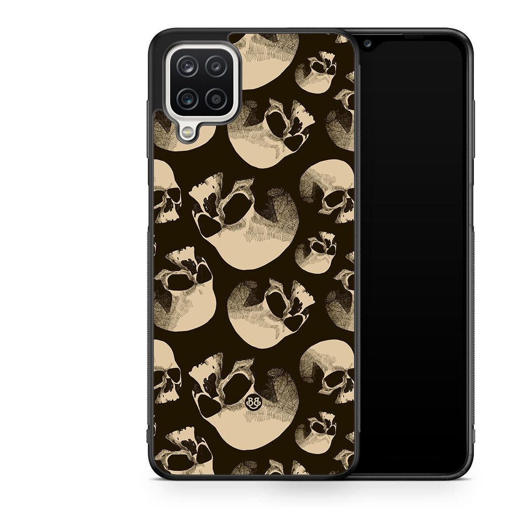 Samsung Galaxy A12 Case - Skull Pattern