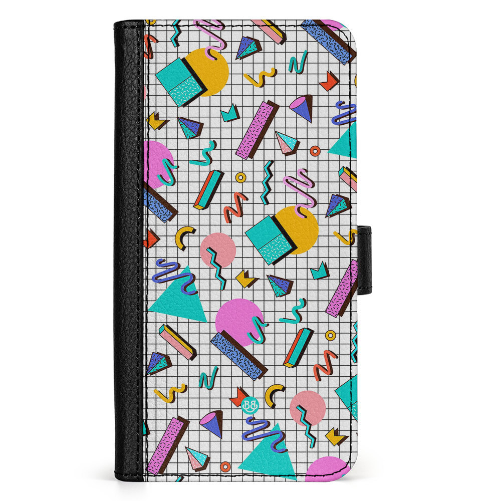 Samsung Galaxy S25 Wallet Case - 80s Pattern