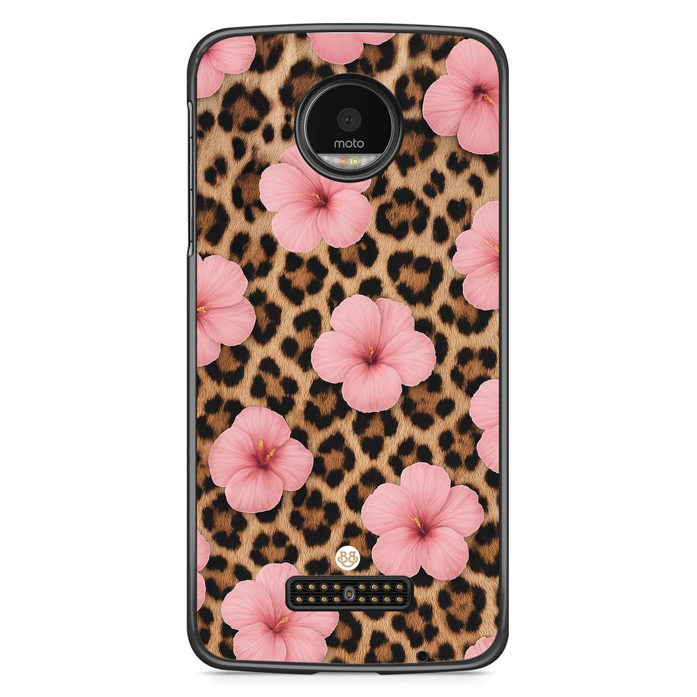 Moto Z2 Play Case - WILD BLOOM - Leopard Flower