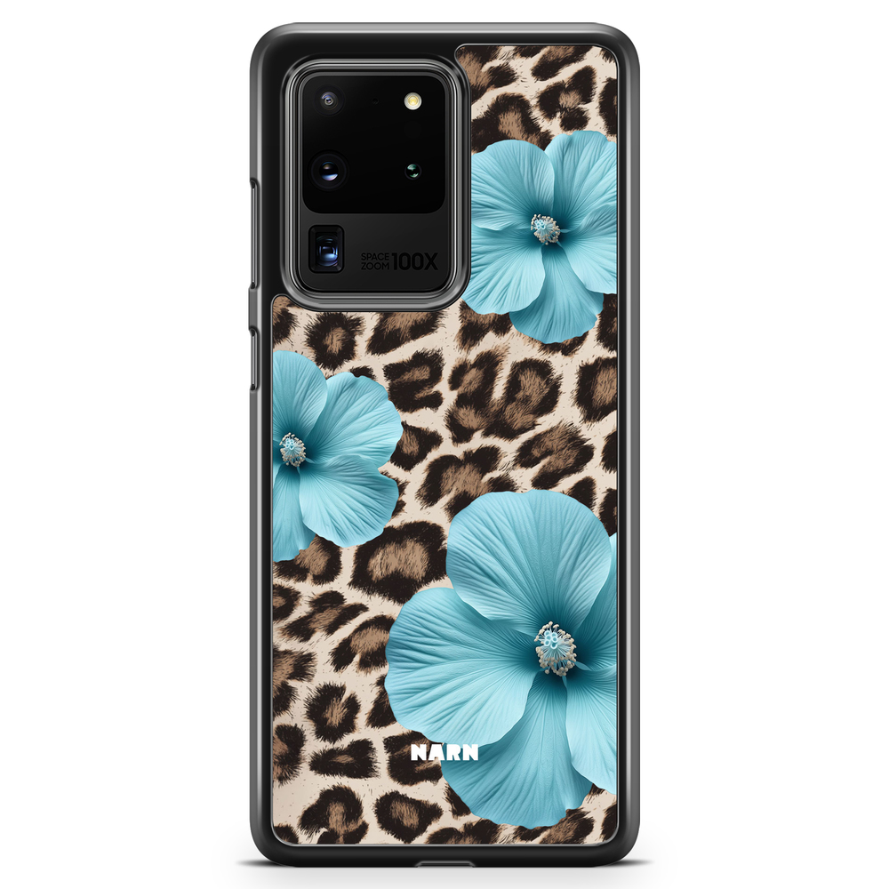 Samsung Galaxy S20 Ultra Case - Hibiscus Era - Turquoise Leopard
