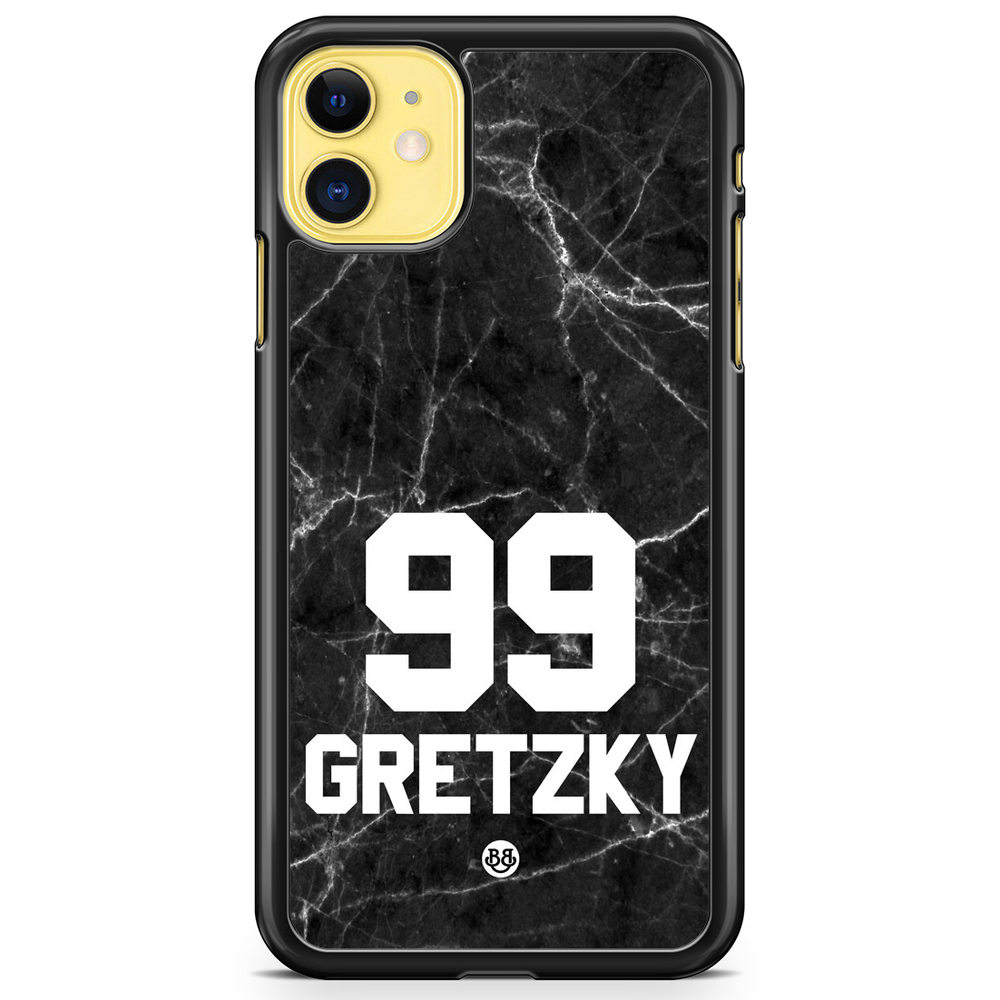 iPhone 11 Custom Case - Black Marmor Number