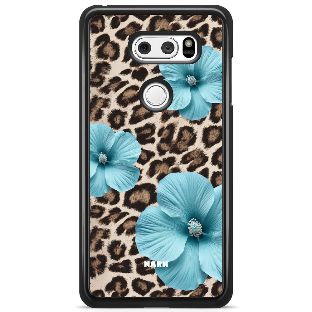 LG V30 Case - Hibiscus Era - Turquoise Leopard