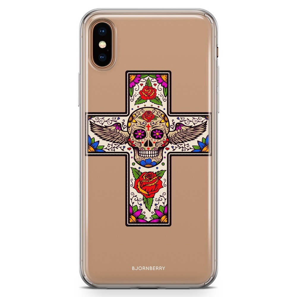 iPhone Xs Max Fashion Case - Skull Cross