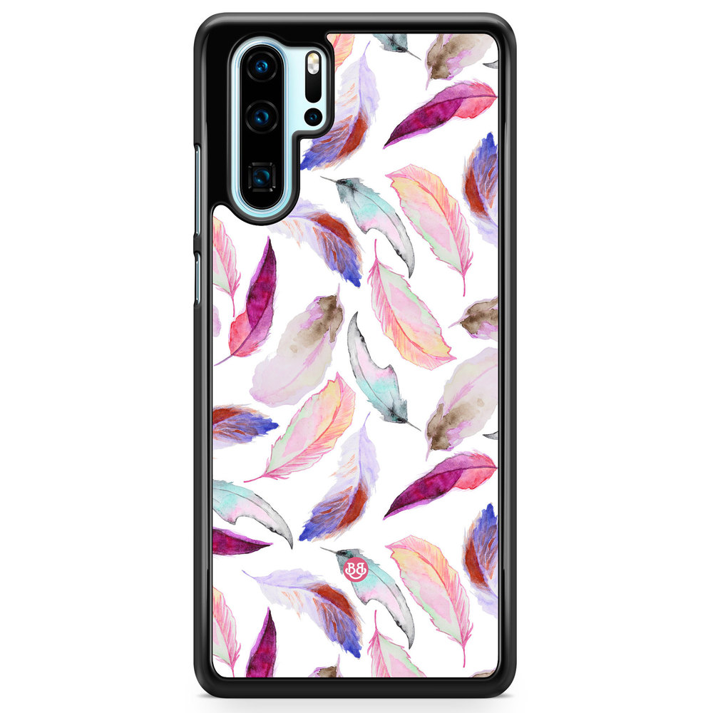 Huawei P30 Pro Case - Watercolor Feathers