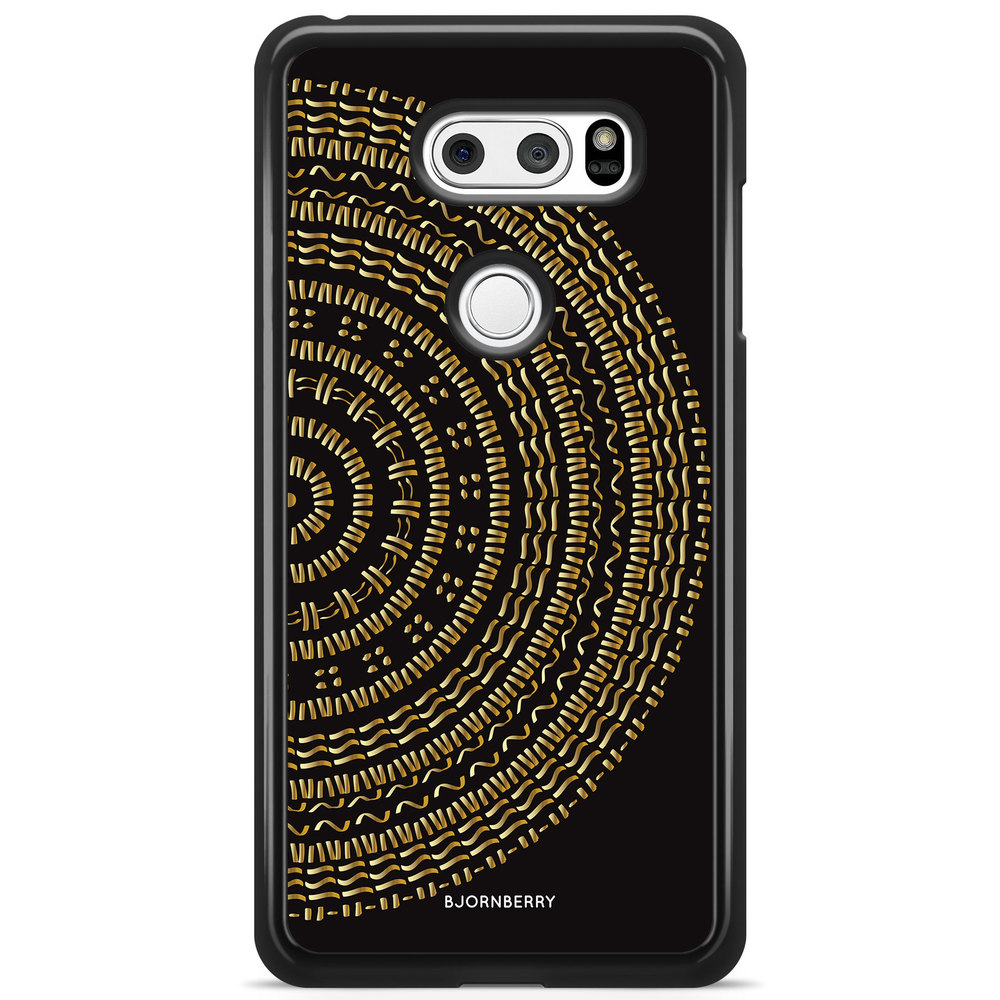 LG V30 Case - Mandala Gold/Black