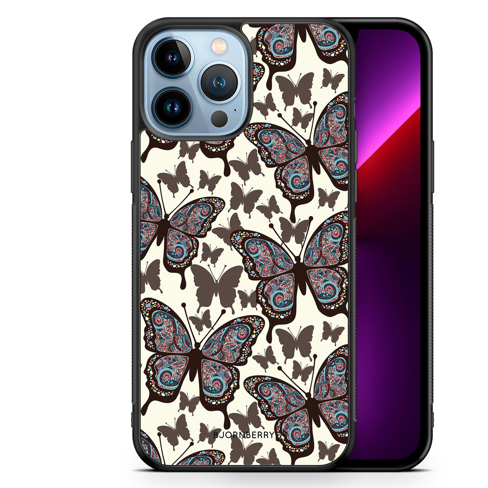 iPhone 13 Pro Max Case - Colorful Butterflies