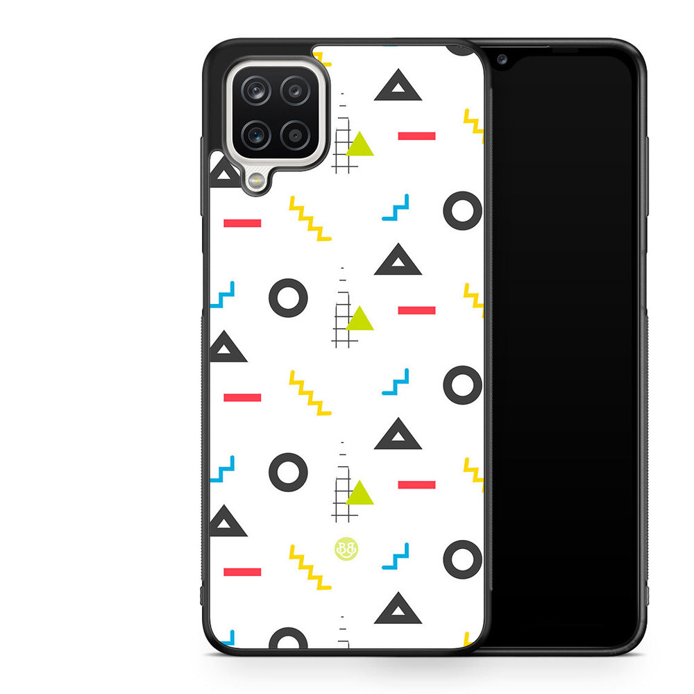 Samsung Galaxy A12 Case - 80s Pattern