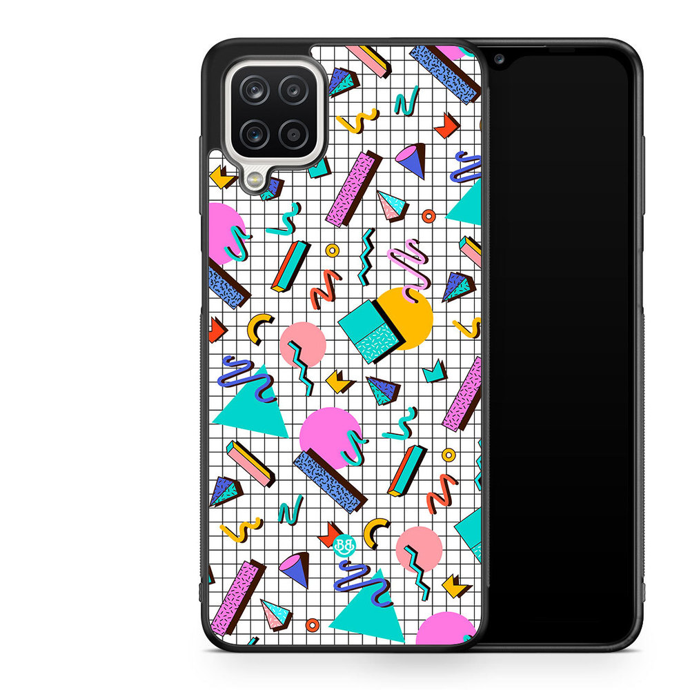 Samsung Galaxy A12 Case - 80s Pattern