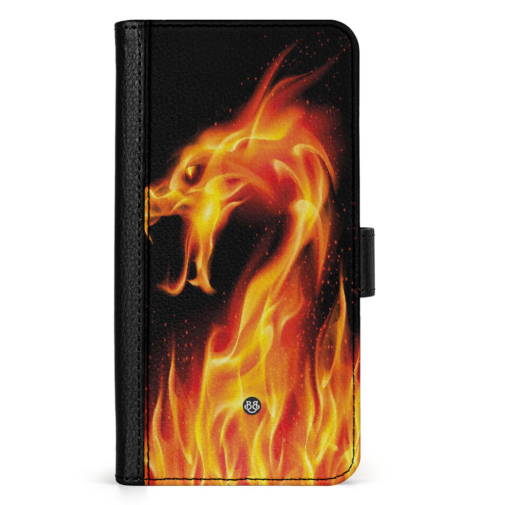 Xiaomi 13 Pro Wallet Case - Flames Dragon