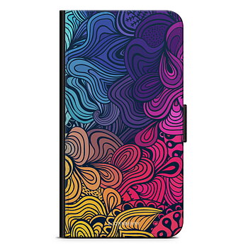 iPhone Xs Max Wallet Case - Retro Flowers