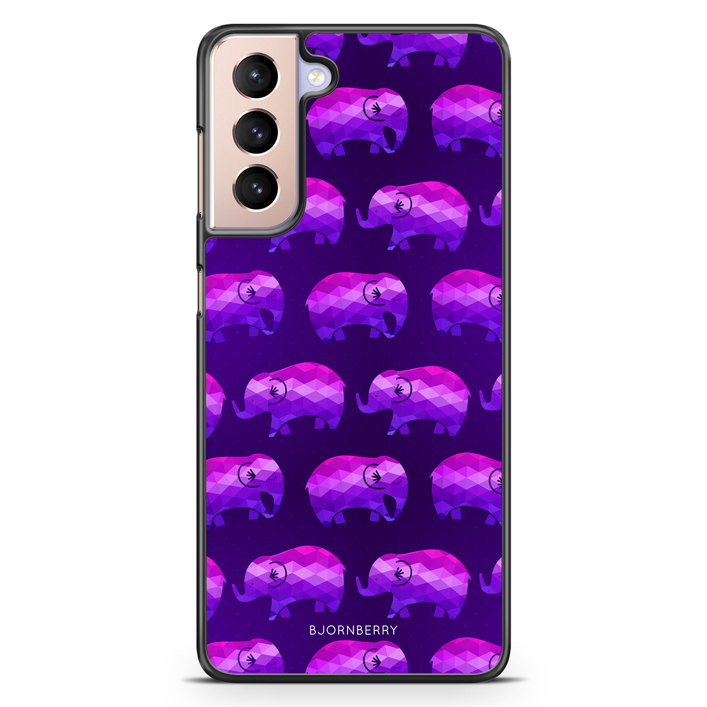 Samsung Galaxy S21 Case - Purple Elephant