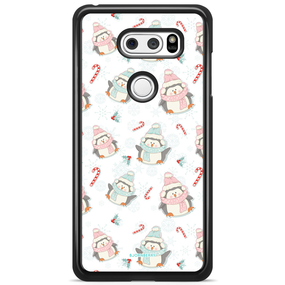 LG V30 Case - Christmas Penguins