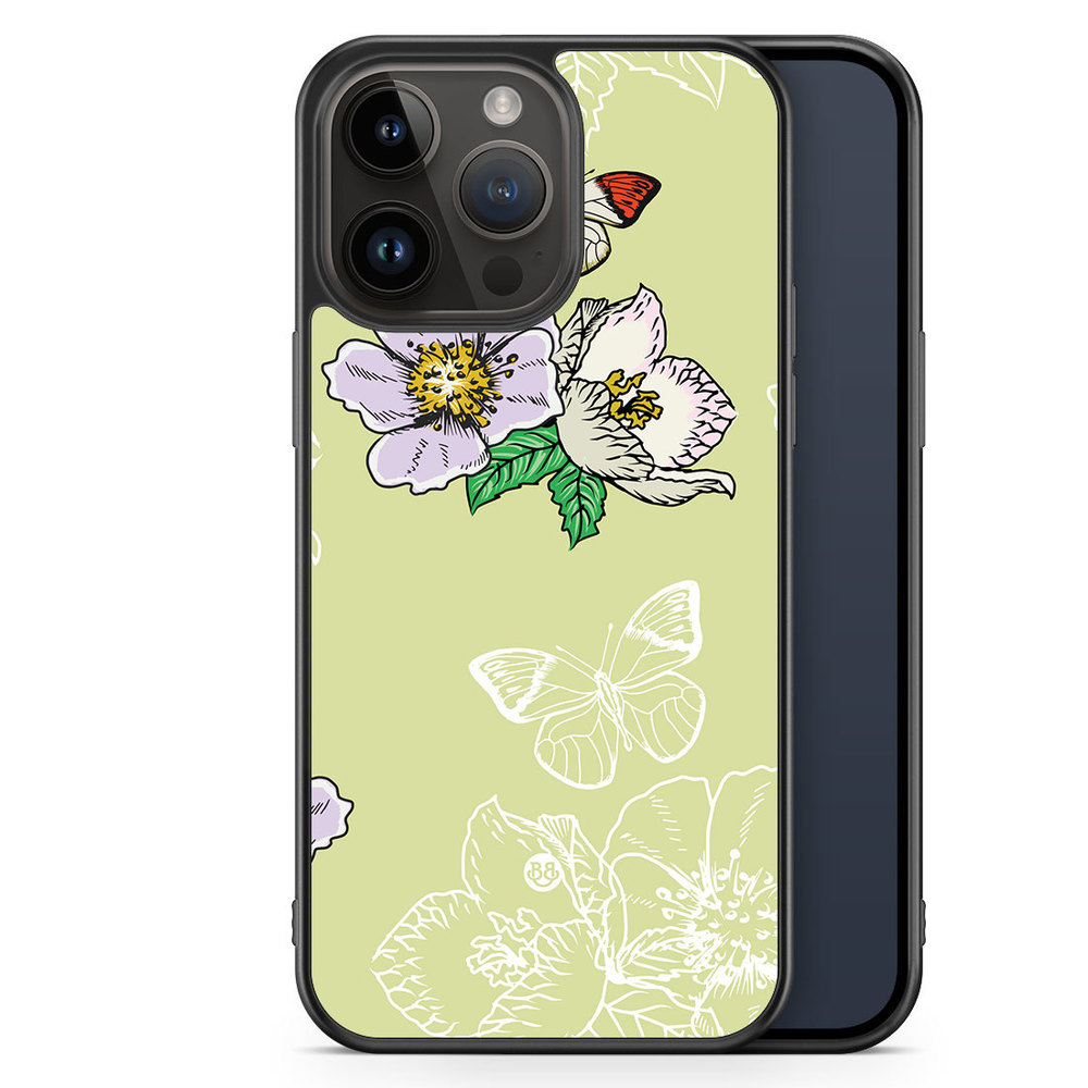 iPhone 14 Pro Max Case - Butterfly Flower