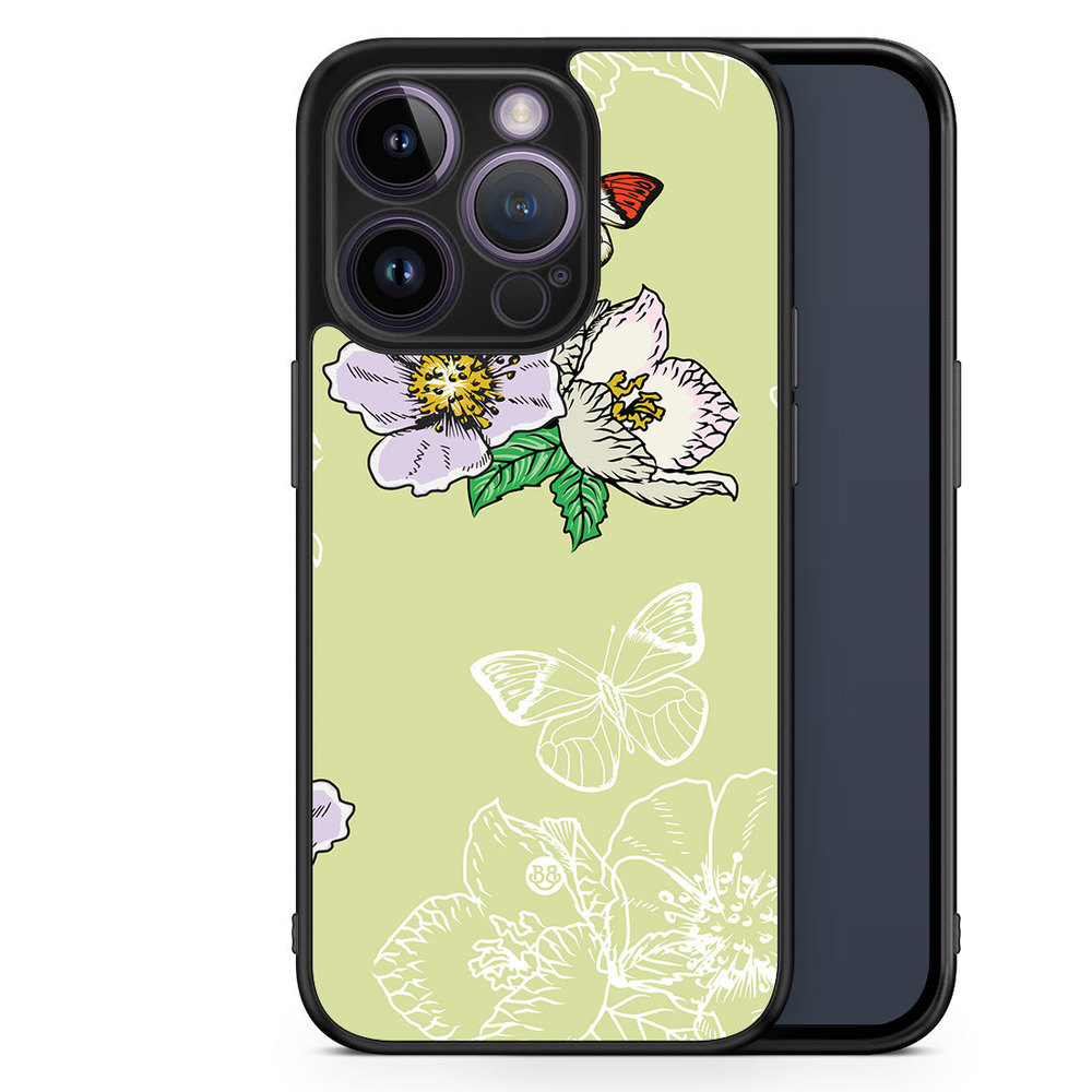 iPhone 14 Pro Case - Butterfly Flower