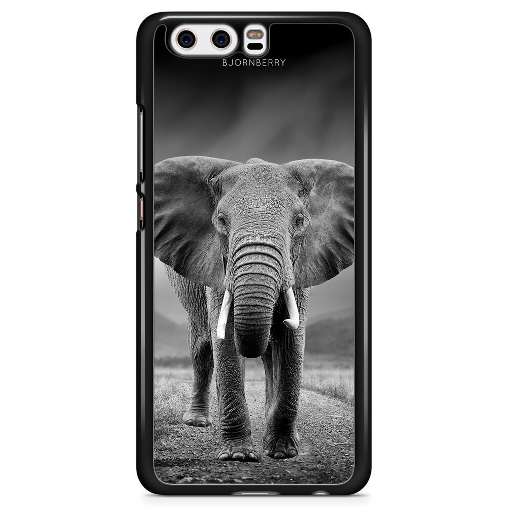 Huawei P10 Case - Black/White Elephant