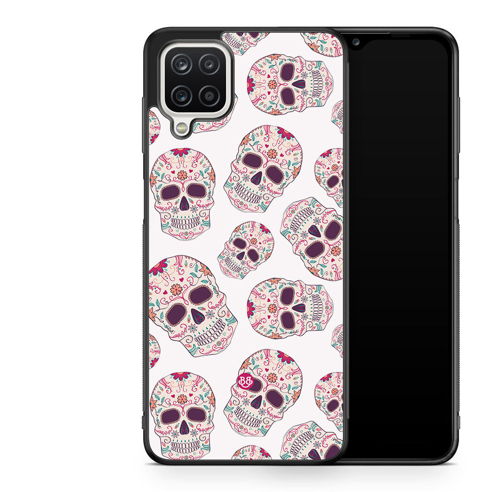 Samsung Galaxy A12 Case - Calavera Skulls