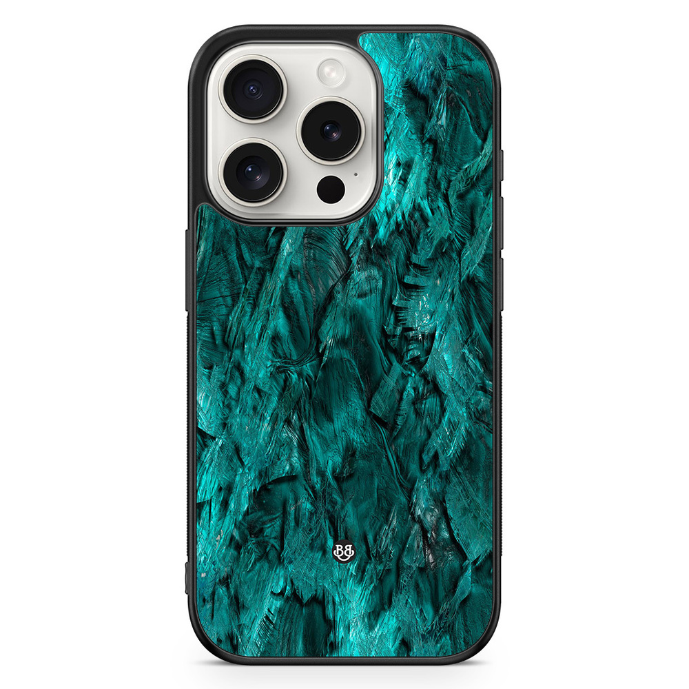 iPhone 15 Pro Case - Green Crystal