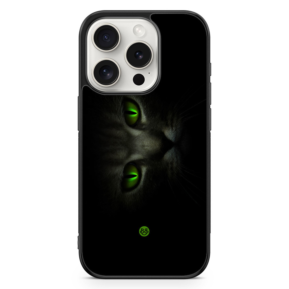 iPhone 15 Pro Case - Green Cat Eyes