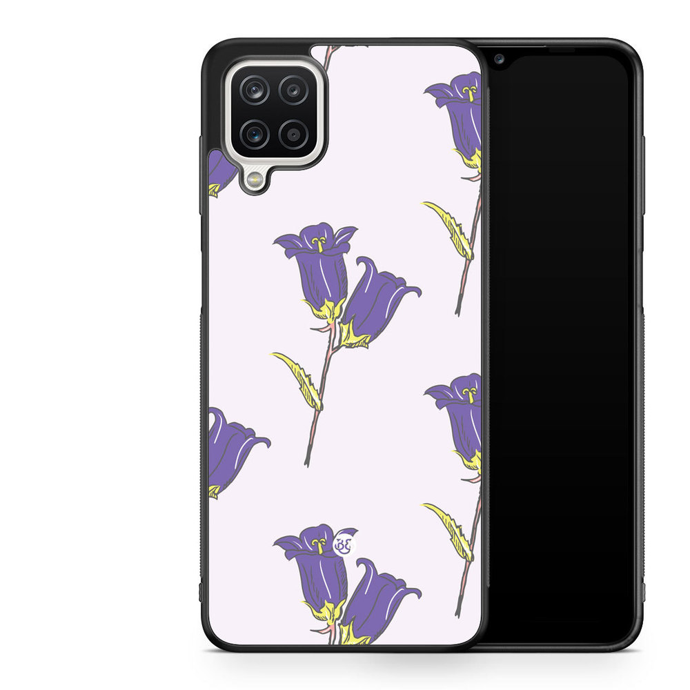 Samsung Galaxy A12 Case - Wild Purple Flowers