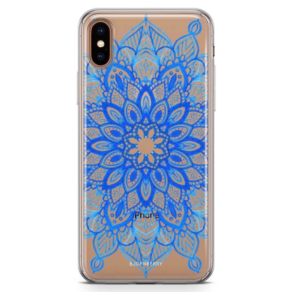 iPhone Xs Max Fashion Skal - Blå Mandala