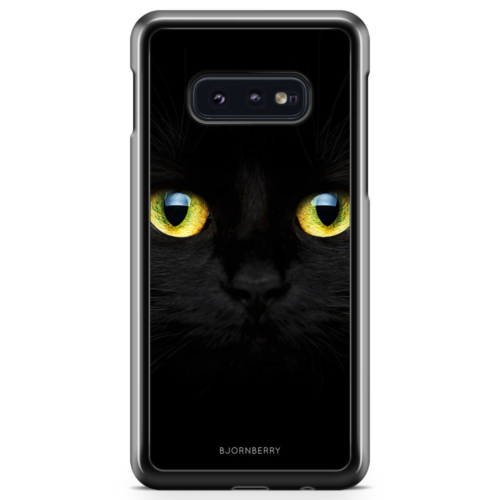 Samsung Galaxy S10e Case - Black Cat Close Up