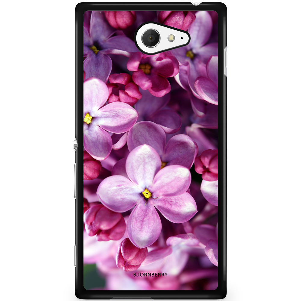 Sony Xperia M2 Aqua Case - Purple Spring Flower