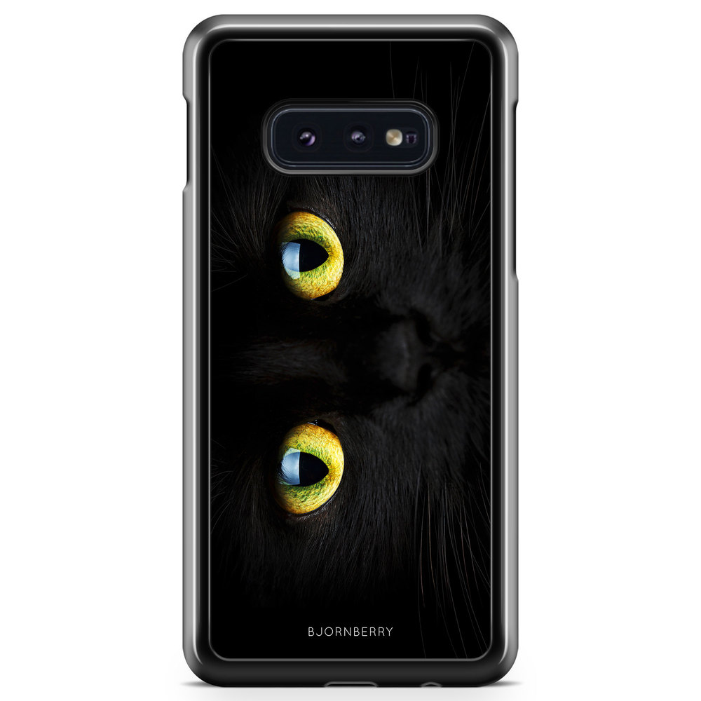 Samsung Galaxy S10e Case - Black Cat Close Up