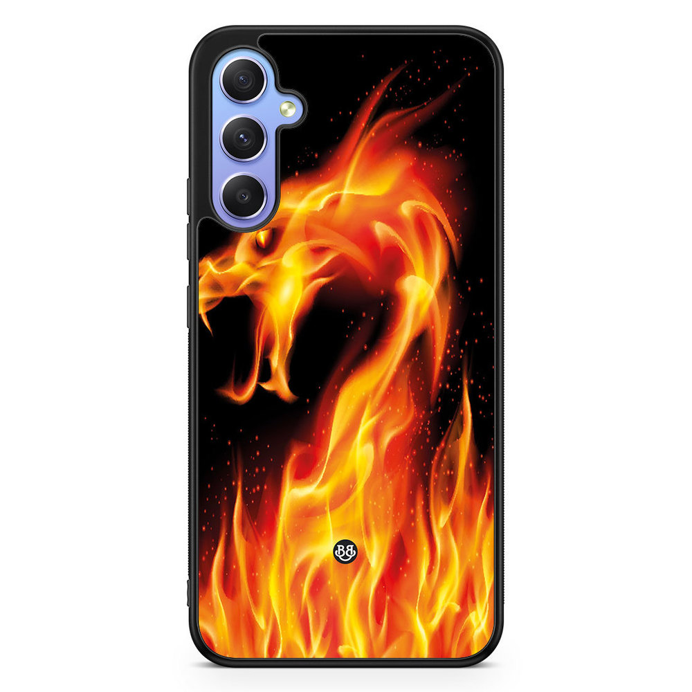Samsung Galaxy A34 5G Case - Flames Dragon