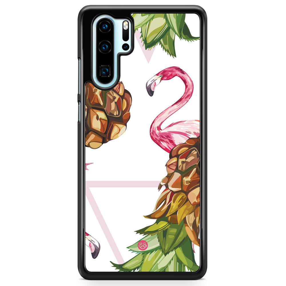 Huawei P30 Pro Case - Pineapple & Flamingo