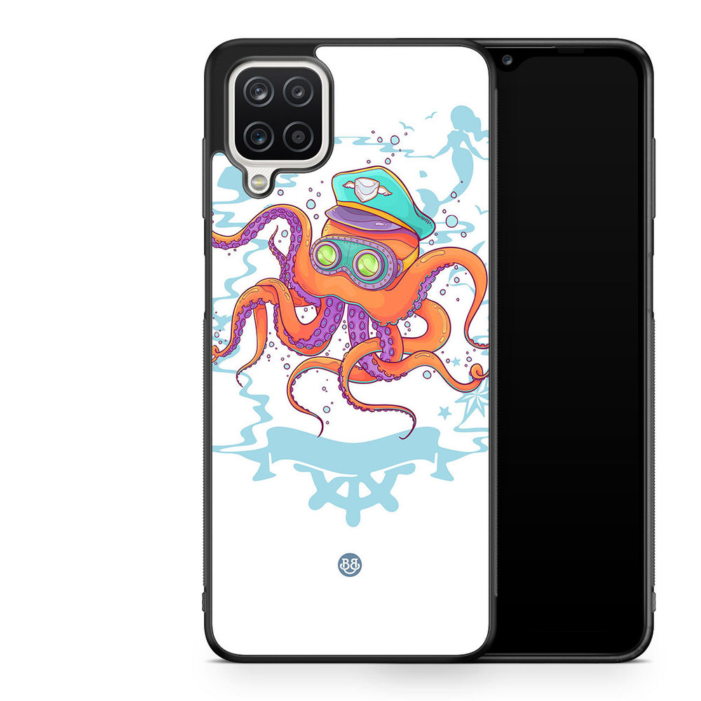 Samsung Galaxy A12 Case - Captain Octopus