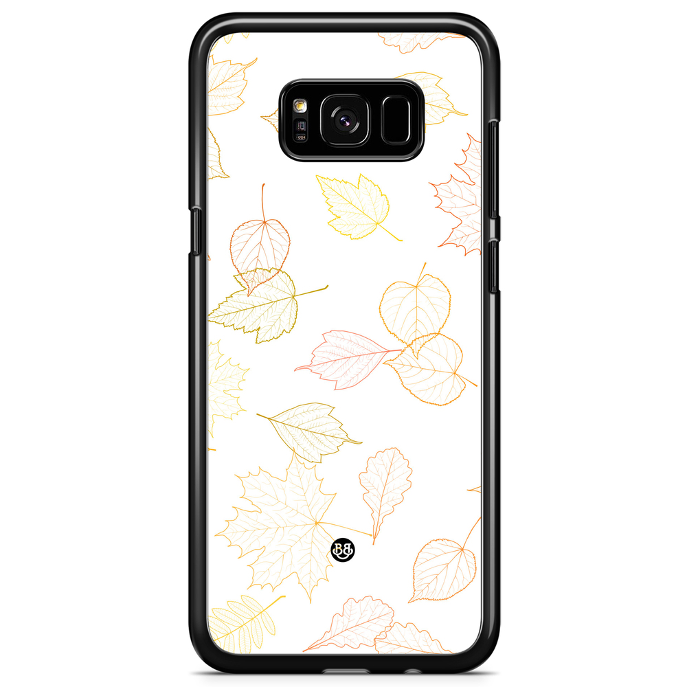Samsung Galaxy S8 Plus Case - White and Leaves