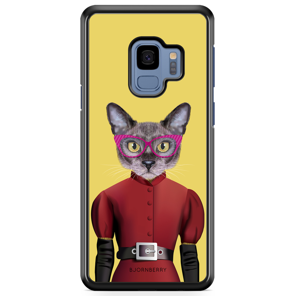 Samsung Galaxy S9 Case - Hipster Cat